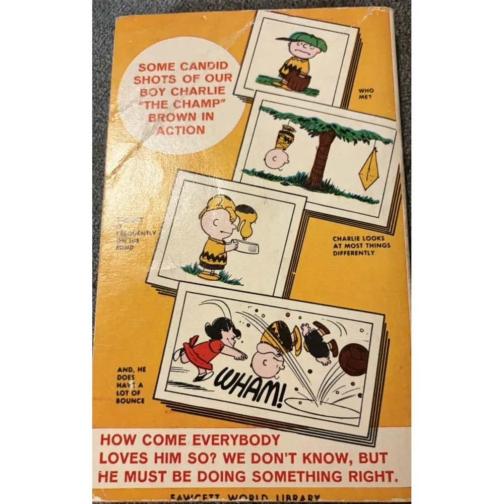 1968 You Are Too Much Charlie Brown Peanuts Schulz Fawcett 11th Printing